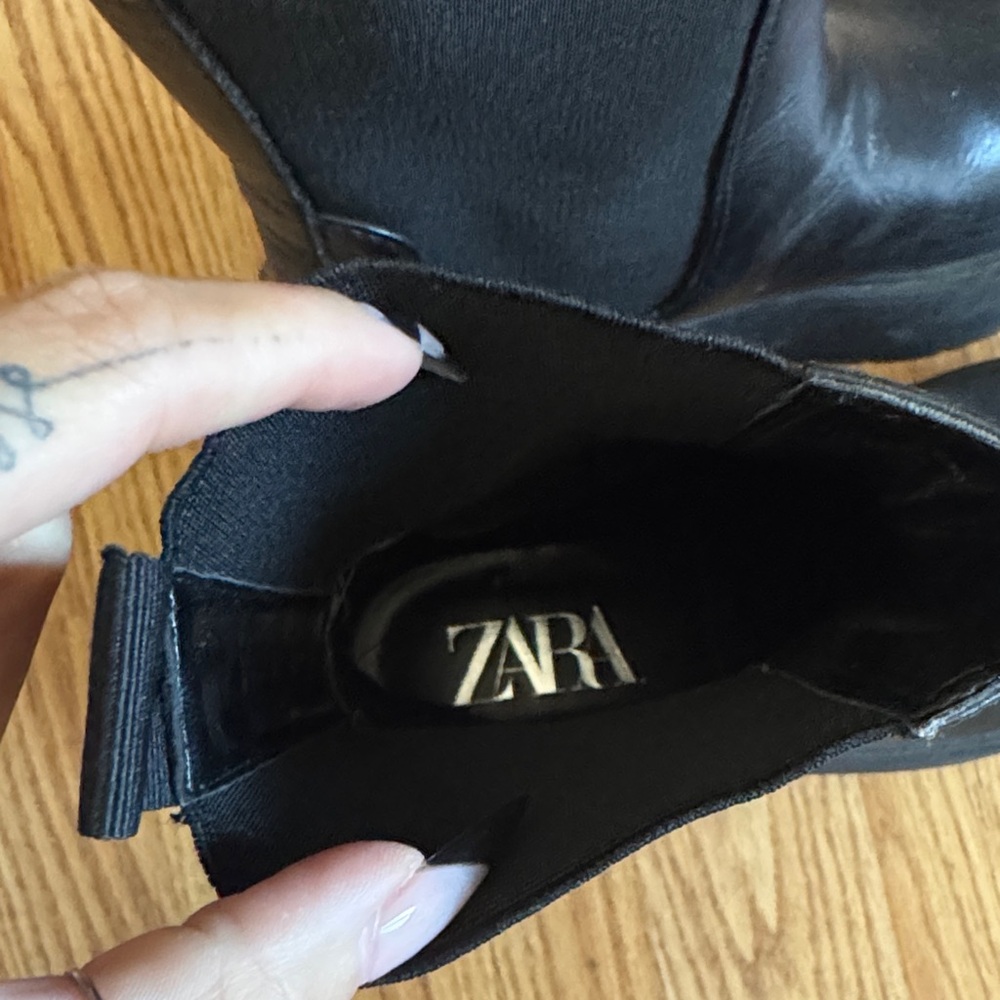 Zara Platform Chelsea Boots - Picture 6 of 7